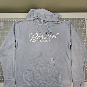 Barstool Golf Hoodie Medium Sports Gray Independent Essential Y2K Lightweight
